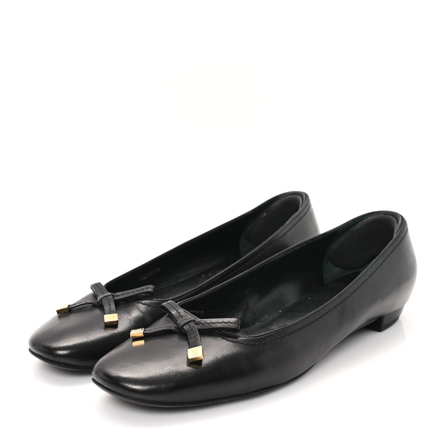 Louis Vuitton Calfskin Uniformes Ballet Flats 38.5 Black 4 of 9