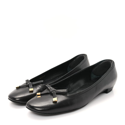 Louis Vuitton Calfskin Uniformes Ballet Flats 38.5 Black 4 of 9