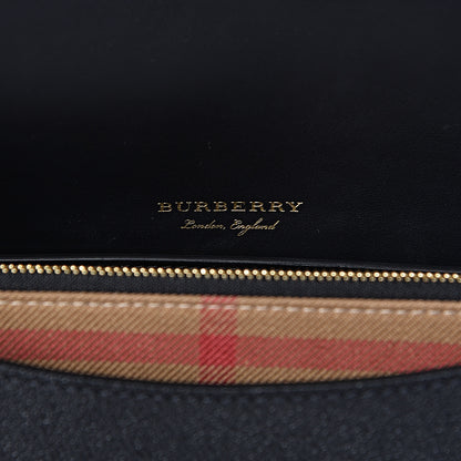 Burberry Soft Grain Calfskin Medium Buckle Crossbody Black 6 of 9