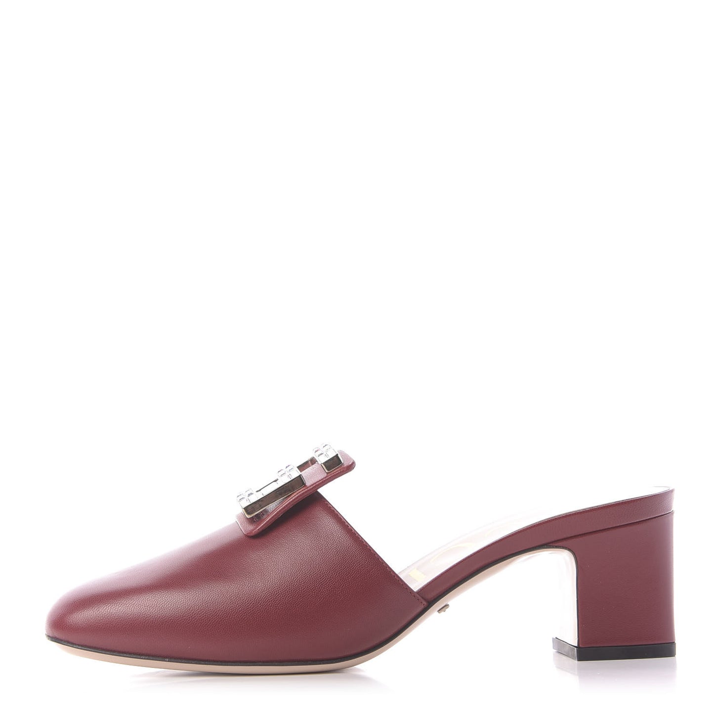 Malaga Kid Crystal Square G Madelyn Mules 38.5 Romantic Cerise