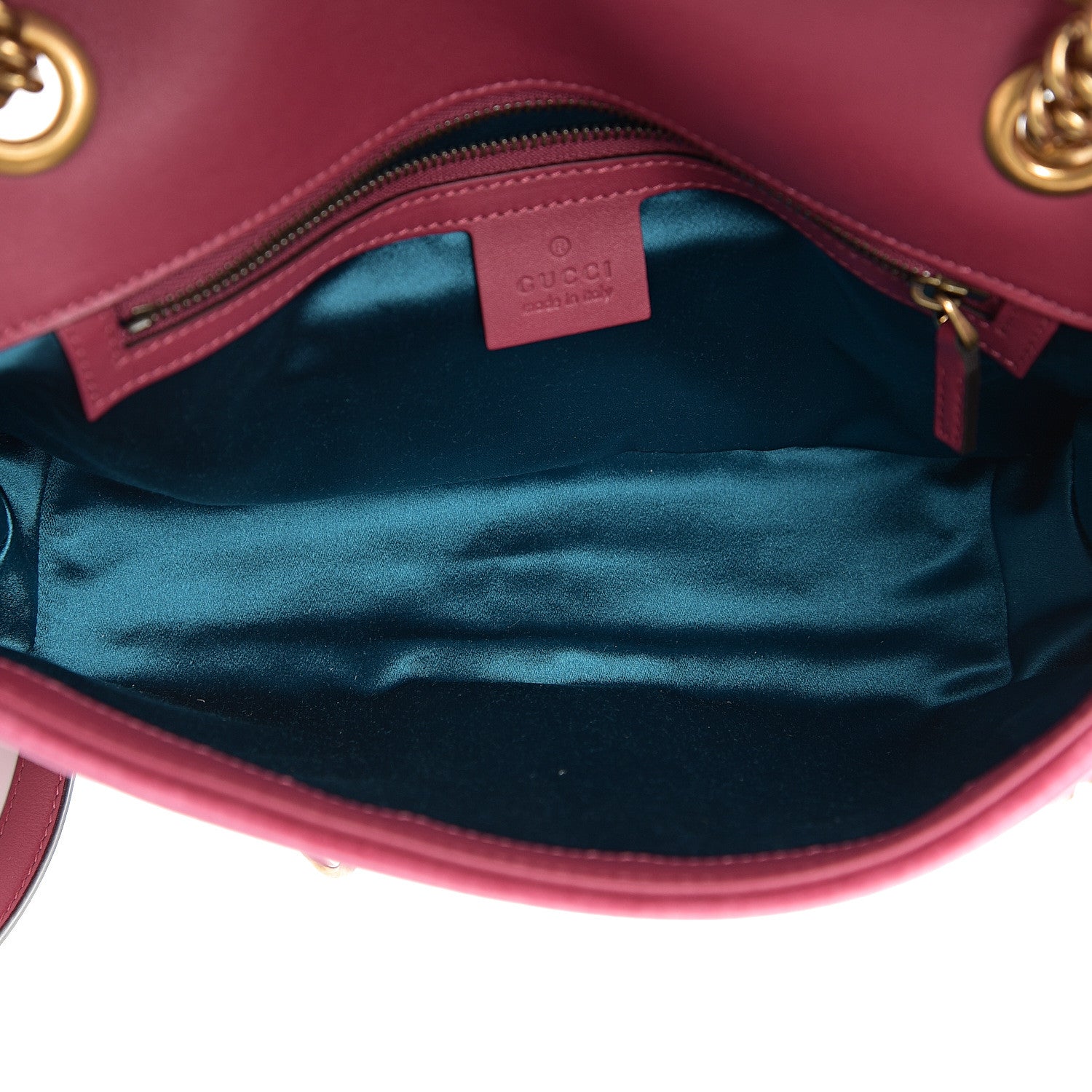 Gucci Velvet Matelasse Small GG Marmont Shoulder Bag Light Raspberry Rose 4 of 9