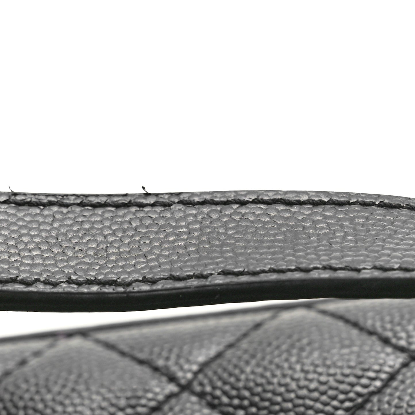 Grain De Poudre Textured Mixed Matelasse Triquilt Medium Monogram Monochrome Satchel Black