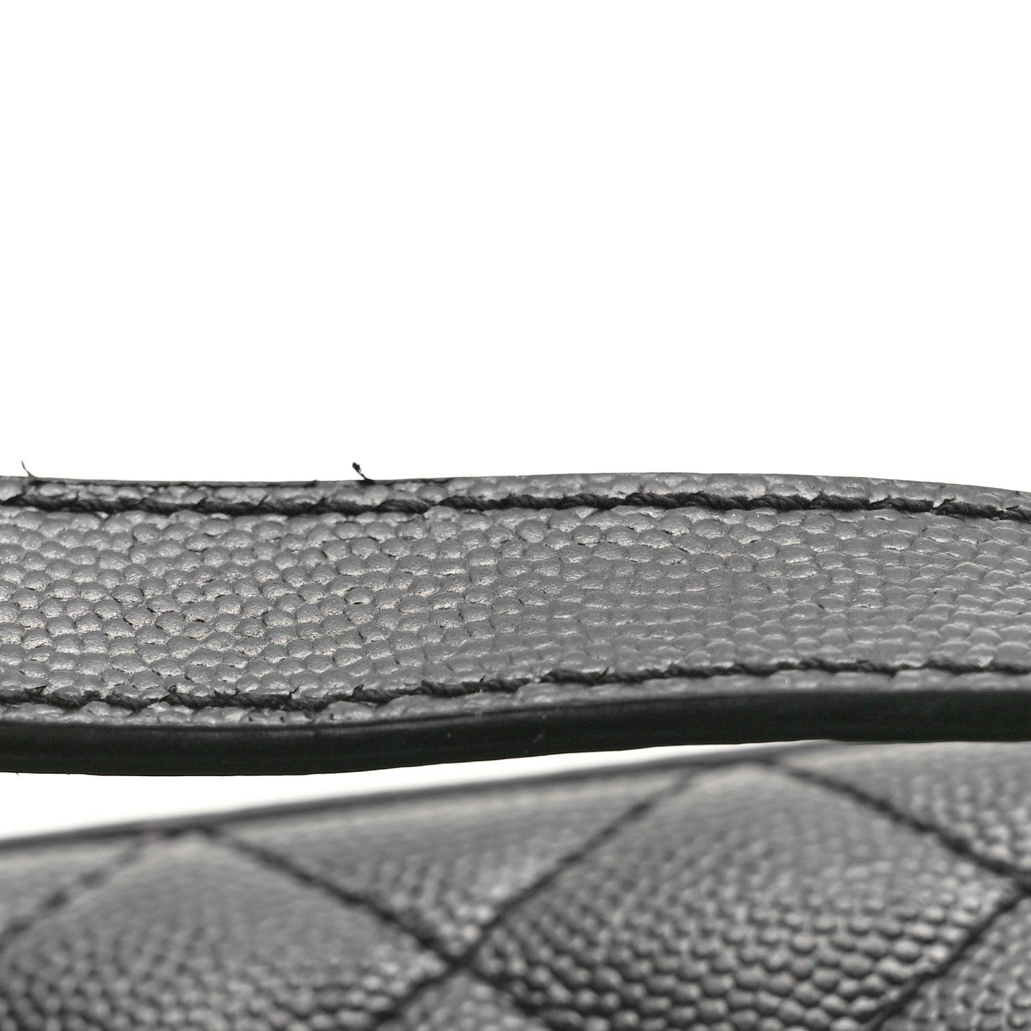 Saint Laurent Grain De Poudre Textured Mixed Matelasse Triquilt Medium Monogram Monochrome Satchel Black 10 of 10