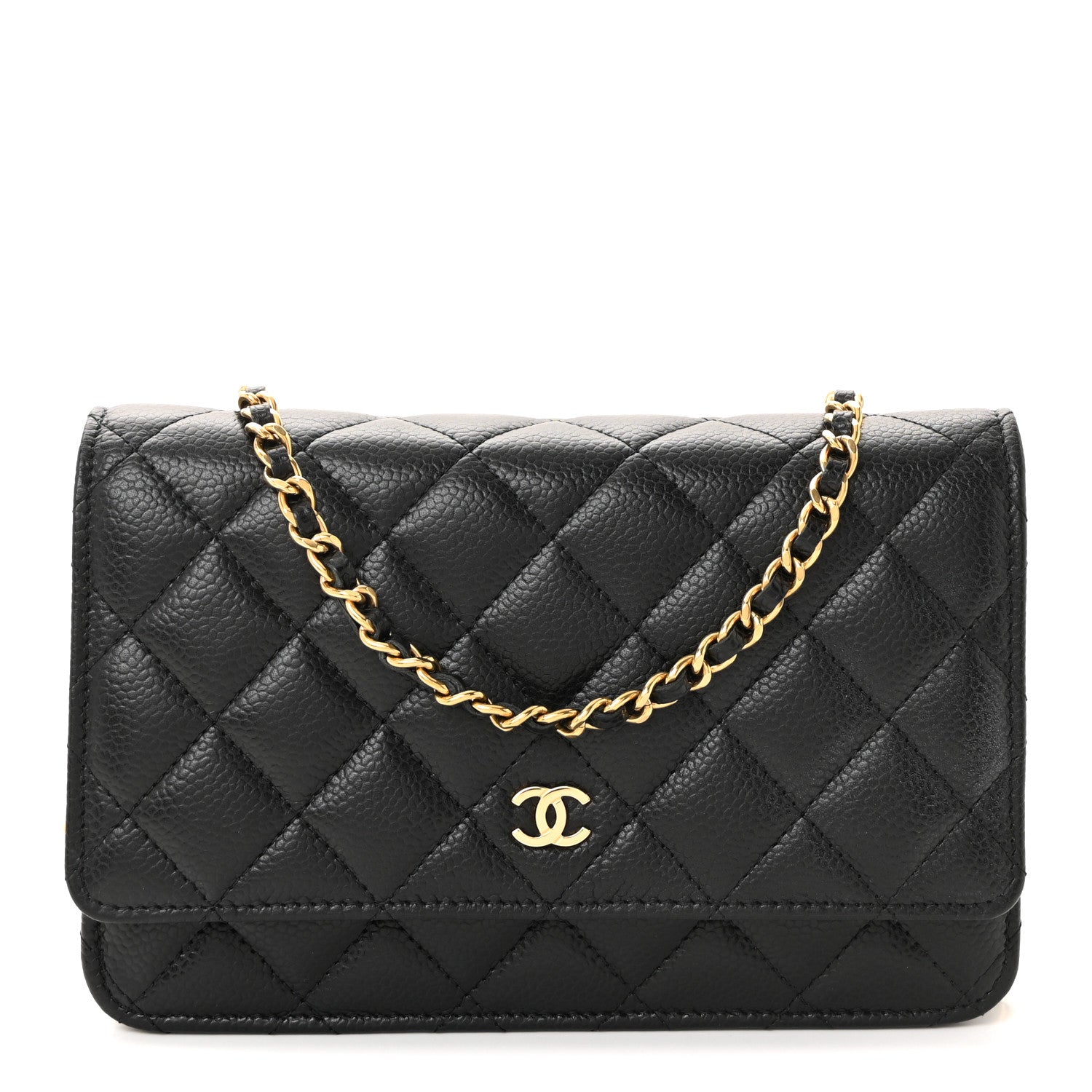 Chanel Caviar Quilted Wallet On Chain WOC Black 1 of 12