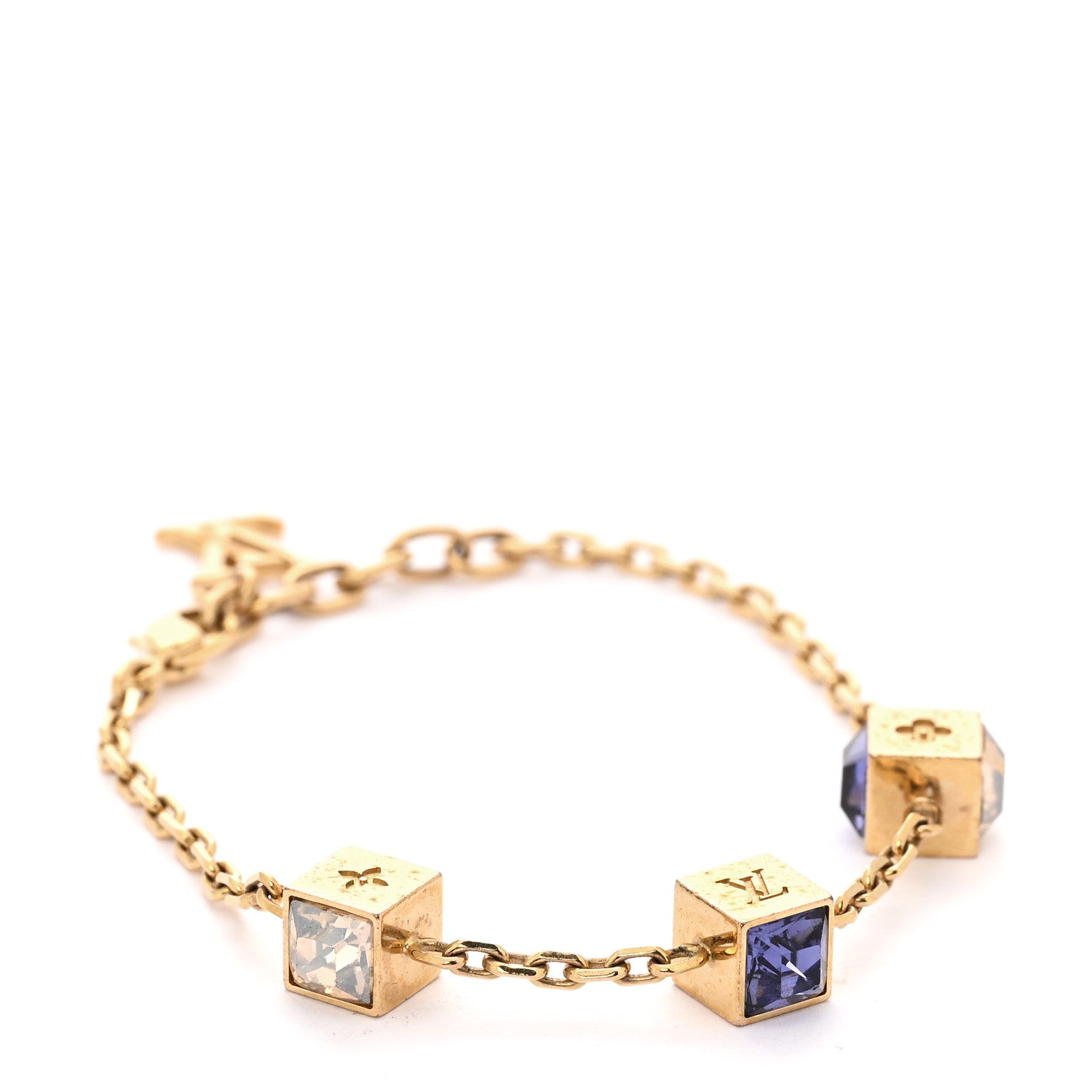 Louis Vuitton Swarovski Gamble Bracelet Azur Gold 1 of 4