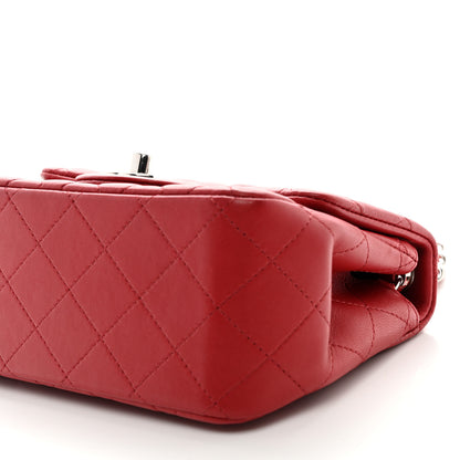 Chanel Lambskin Quilted Mini Square Flap Red 10 of 10