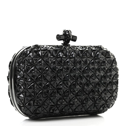 Bottega Veneta Patent Origami Knot Clutch Black 3 of 7