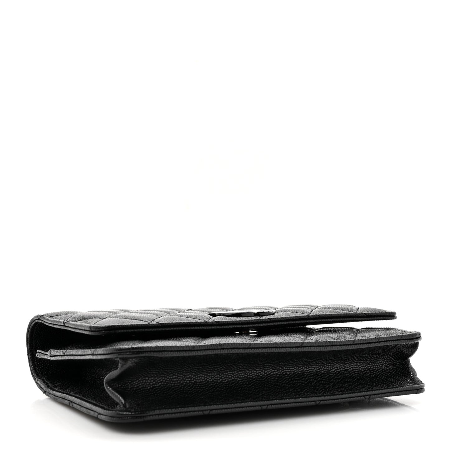 Caviar Quilted My Everything Wallet On Chain WOC Black