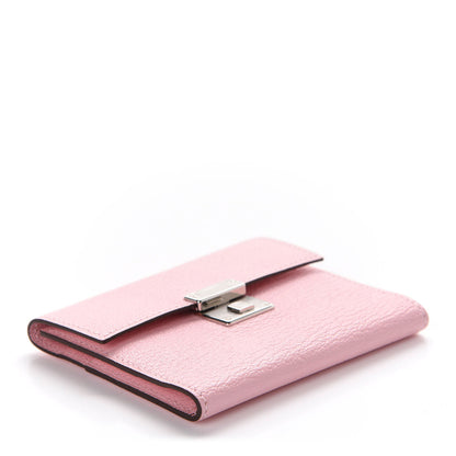 Hermes Chevre Mysore Mini Clic Card Holder Rose Sakura 3 of 7