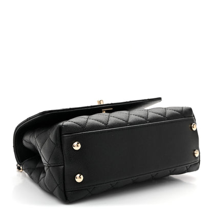 Chanel Caviar Quilted Mini Coco Handle Flap Black 4 of 9