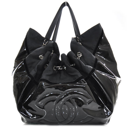 Chanel Vinyl Stretch Spirit Large Cabas Tote Black 1 of 9