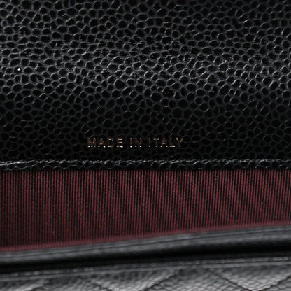 Chanel Caviar Quilted Flap Card Holder Black 7 of 9