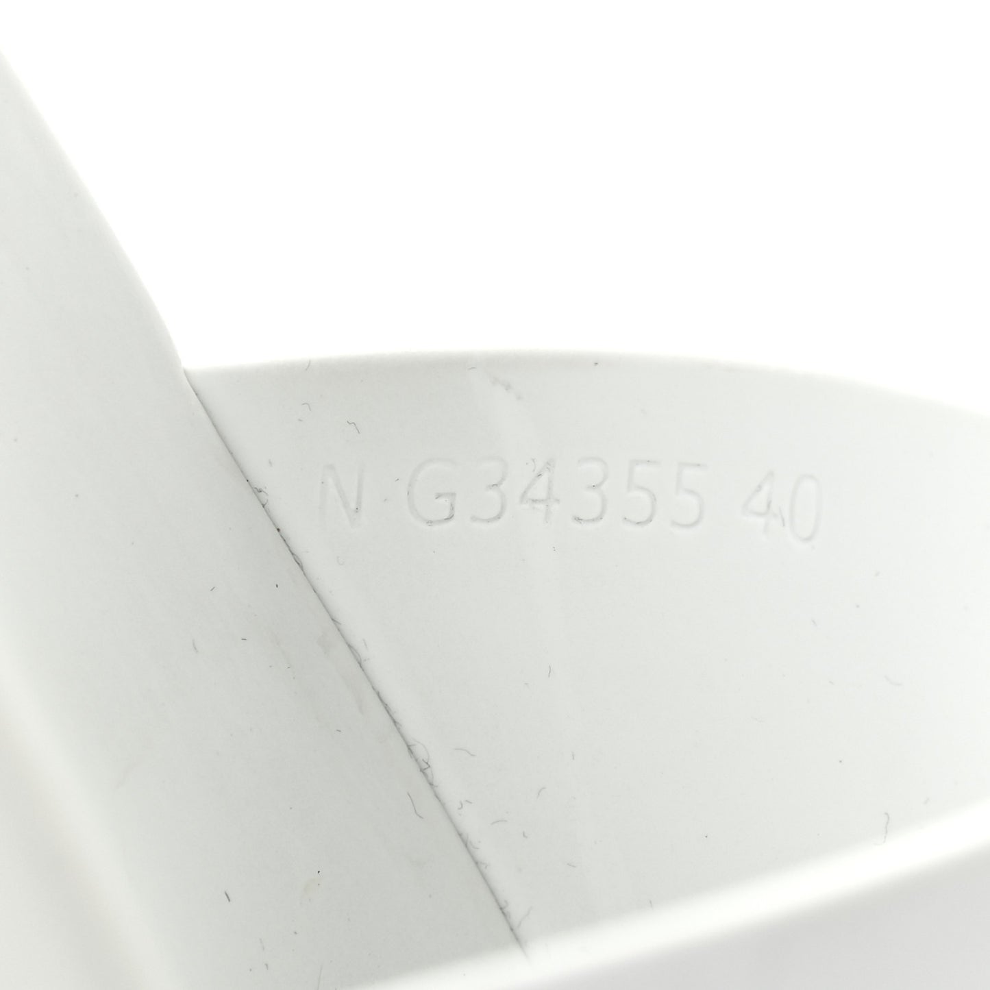 Rubber CC Flat Slide Sandals White