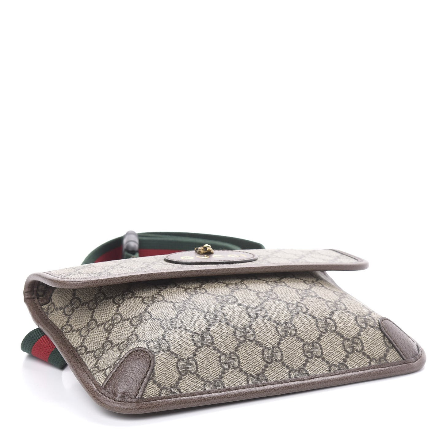 GG Supreme Monogram Neo Vintage Web Belt Bag Brown