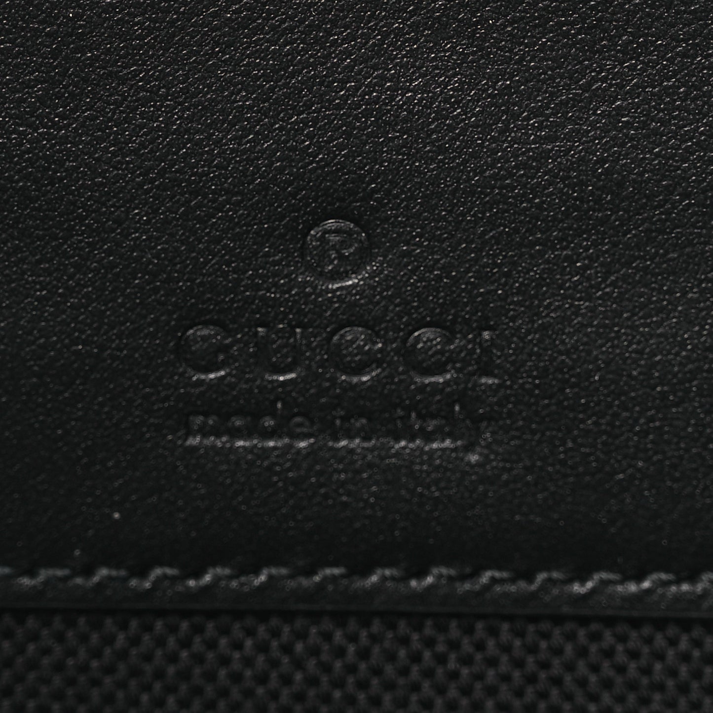 GG Supreme Monogram Calfskin Web Medium Crossbody Bag Black Grey