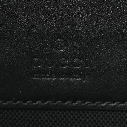Gucci GG Supreme Monogram Calfskin Web Medium Crossbody Bag Black Grey 6 of 10