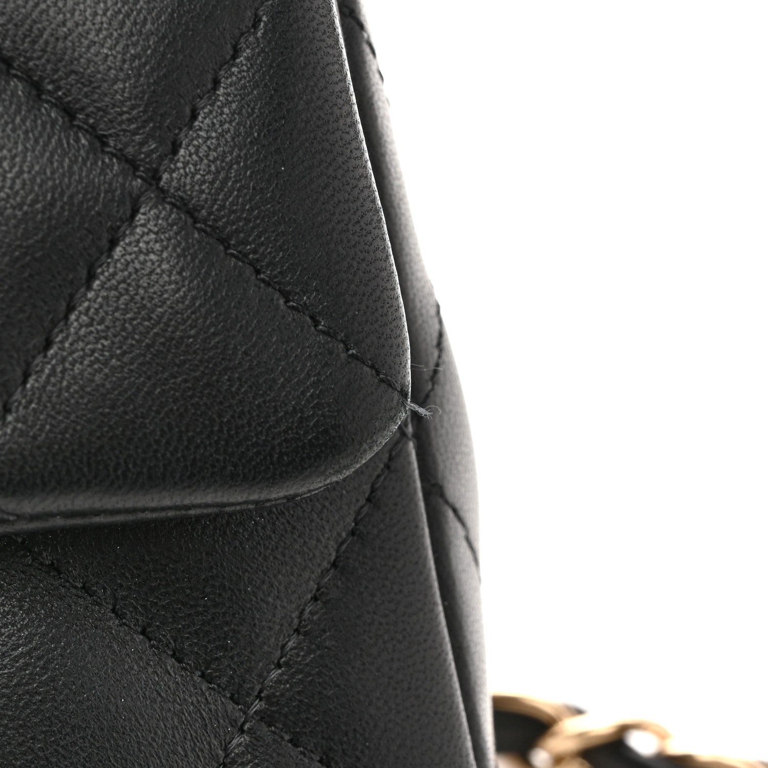 Chanel Lambskin Quilted Mini Rectangular Flap Black White 12 of 14