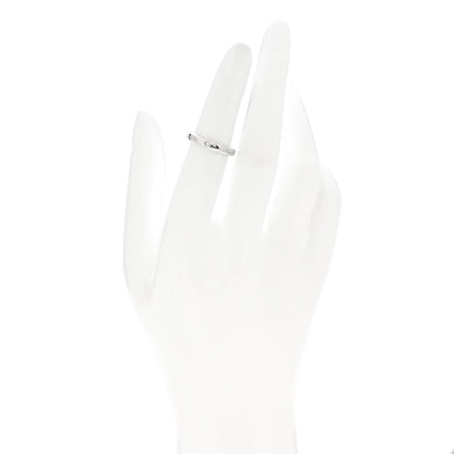 Tiffany Platinum Diamond 3mm Notes Ring 49 5 2 of 5