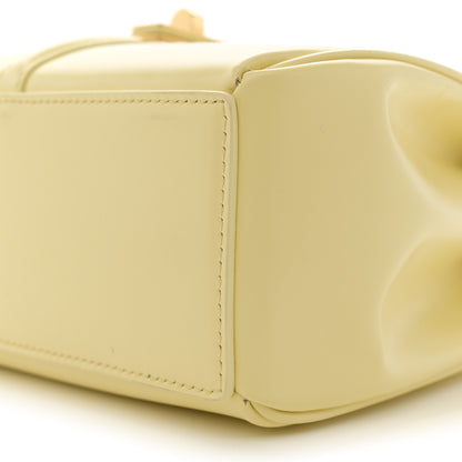 Celine Satinated Calfskin Mini 16 Top Handle Bag Soft Yellow 13 of 16