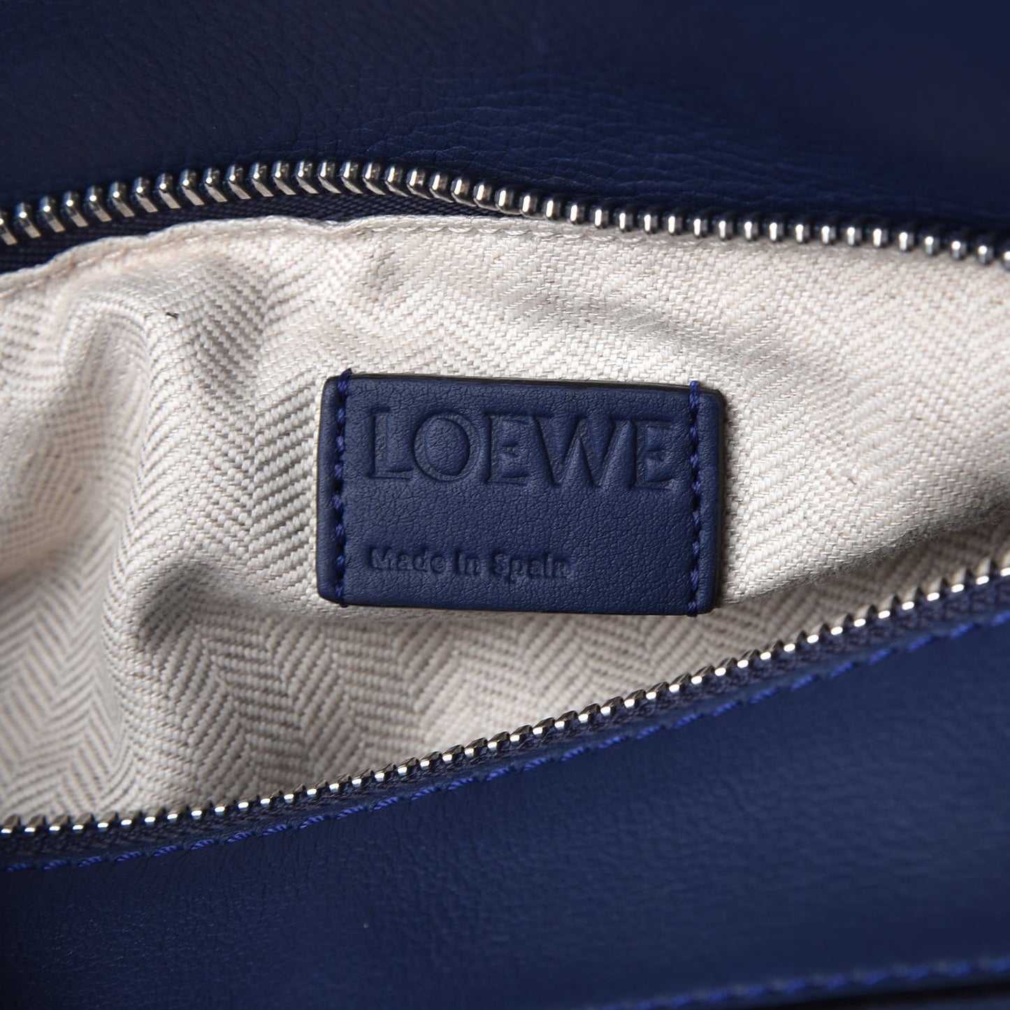 Calfskin Small Puzzle Bag Marine