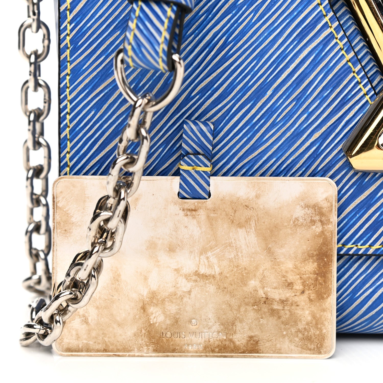 Louis Vuitton Epi Twist Shoulder Bag MM Denim Light 10 of 10