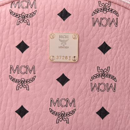 MCM Visetos Medium Side Studs Stark Backpack Pink 9 of 11