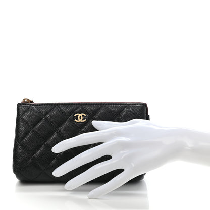 Chanel Caviar Quilted Small Pouch Black 2 of 10
