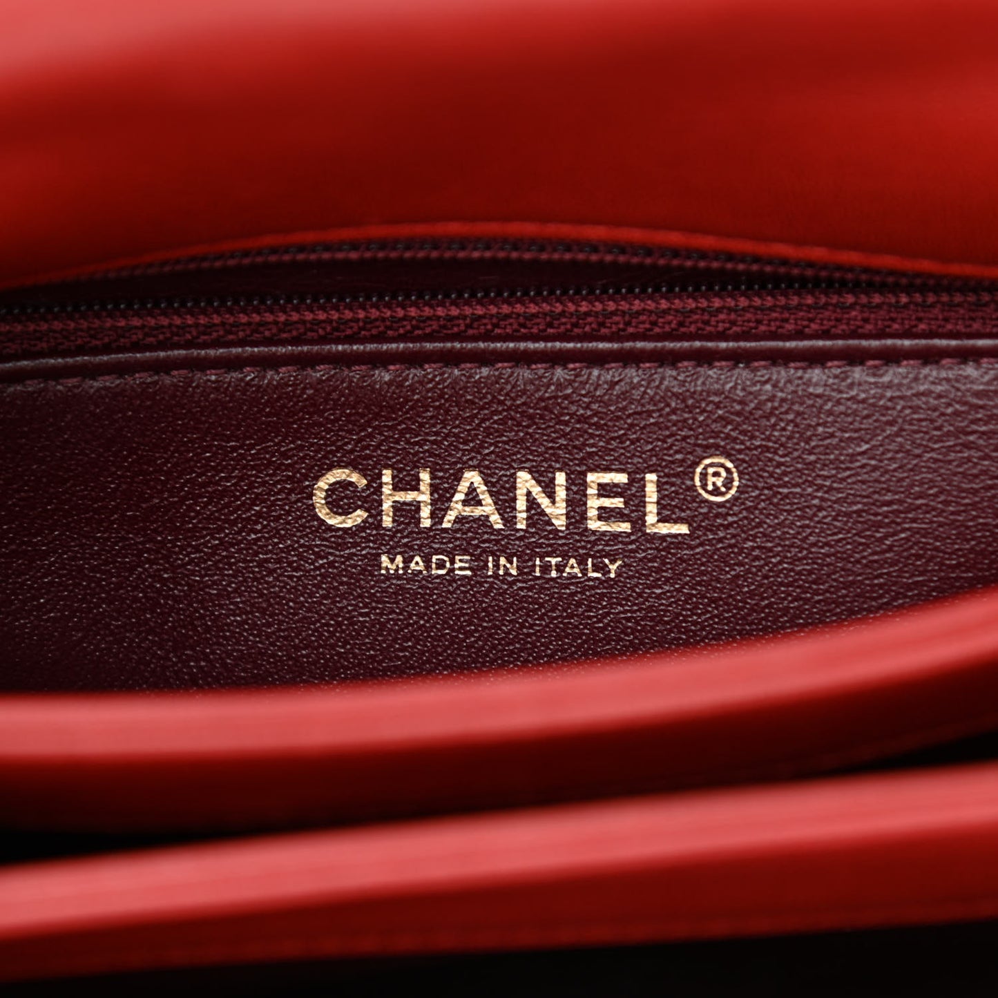 Lambskin Quilted Small Trendy CC Flap Dual Handle Bag Red