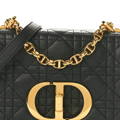 Christian Dior Calfskin Cannage Small Caro Bag Black 8 of 10