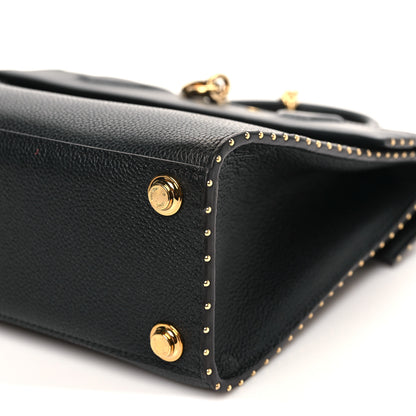 Louis Vuitton Calfskin Taurillon Studded City Steamer One Handle Bag Black 8 of 8