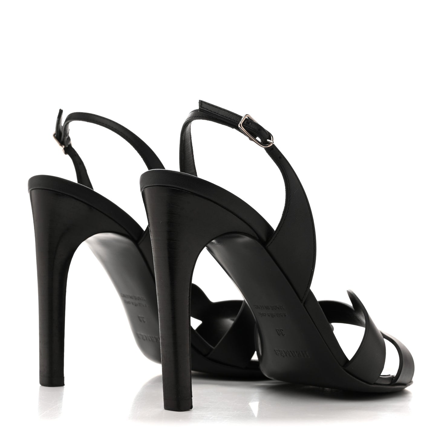 Calfskin Holy 105 Sandals 38 Black