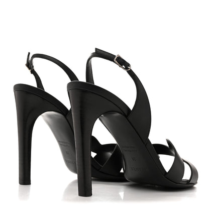 Hermes Calfskin Holy 105 Sandals 38 Black 5 of 11