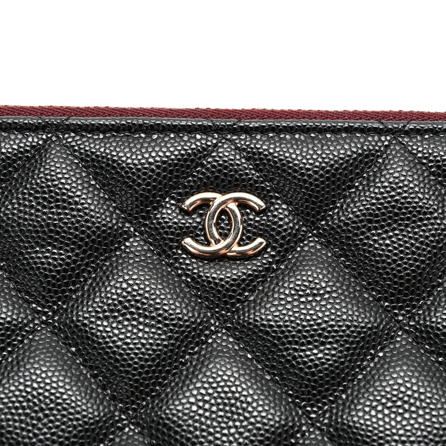 Chanel Caviar Quilted Large Cosmetic Case Black 9 of 9