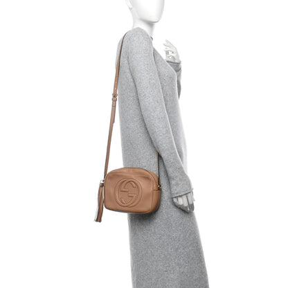 Gucci Pebbled Calfskin Small Soho Disco Bag Camelia 2 of 10