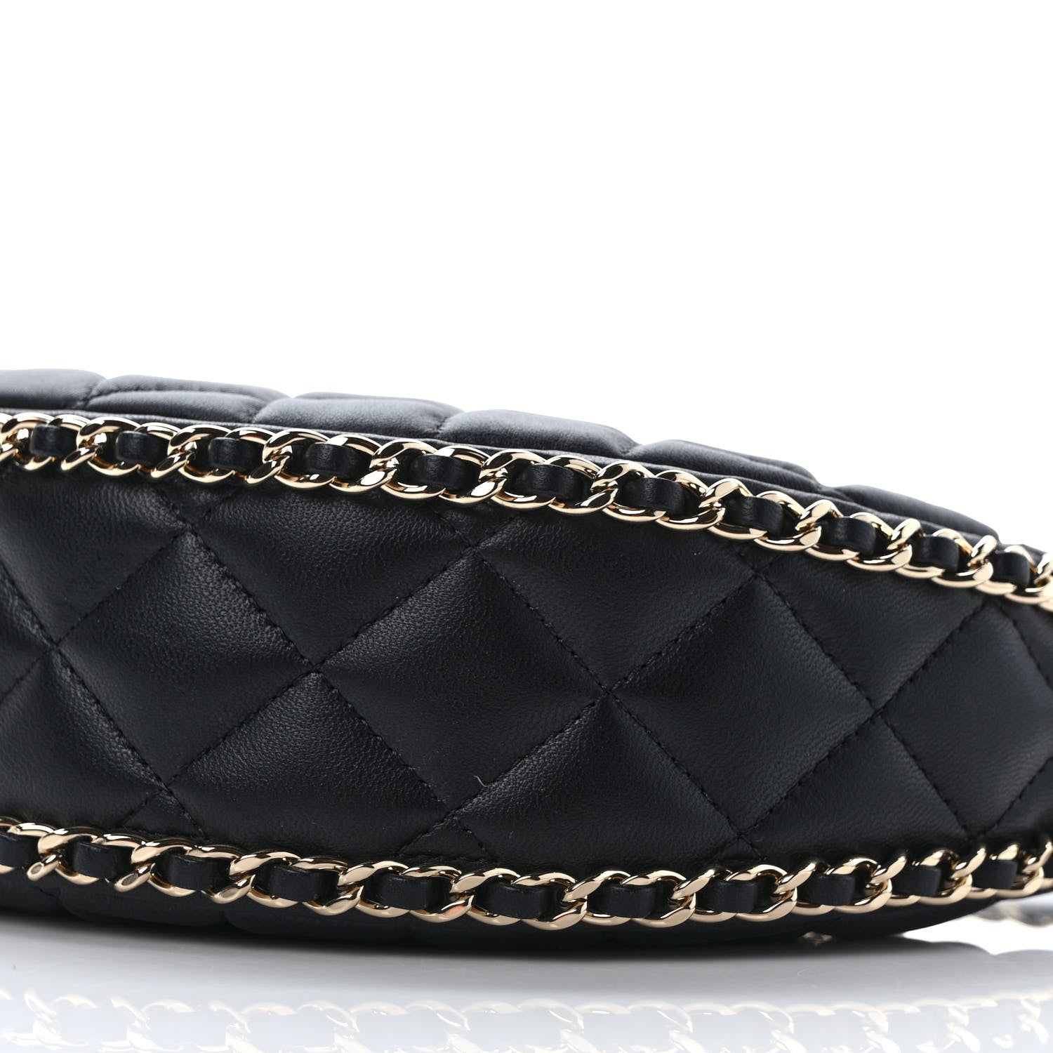 Chanel Lambskin Quilted Small Hobo Bag Black 9 of 9