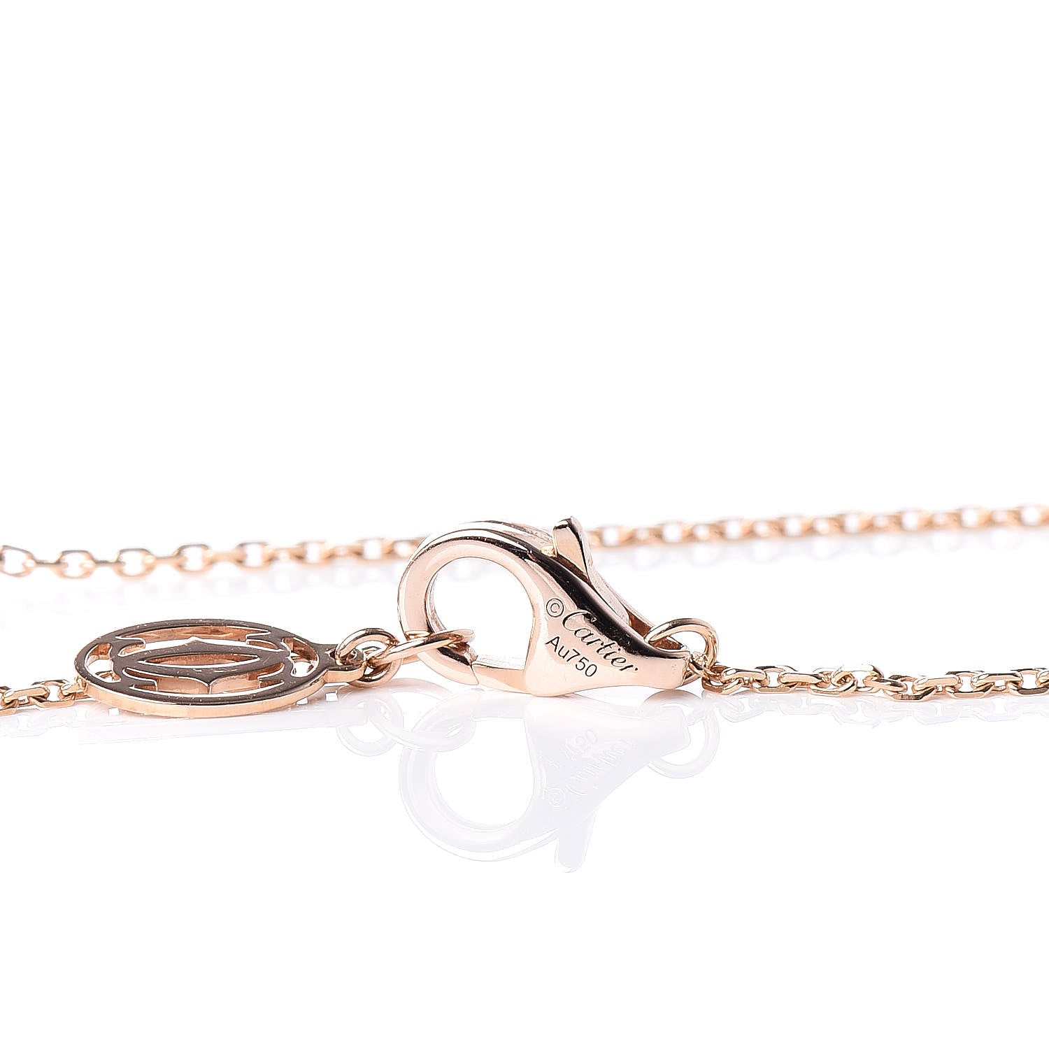 Cartier 18K Pink Gold Diamond XS D'Amour Bracelet 4 of 6