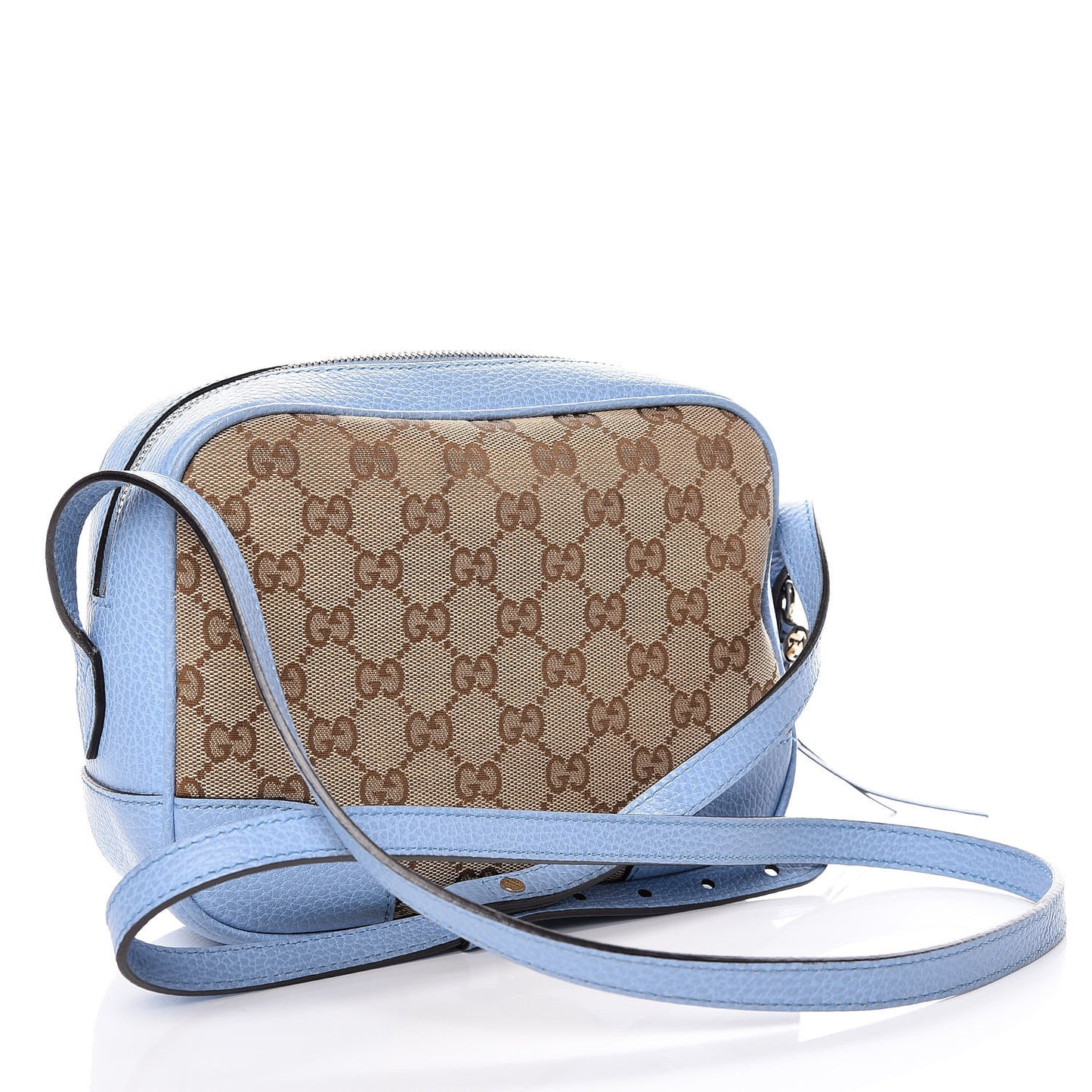 Monogram Mini Bree Messenger Bag Beige Mineral Blue