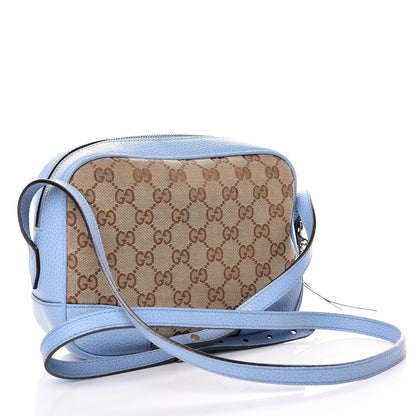 Gucci Monogram Mini Bree Messenger Bag Beige Mineral Blue 3 of 15