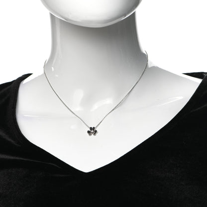 Van Cleef & Arpels 18K White Gold Diamond Mini Frivole Pendant Necklace 2 of 6