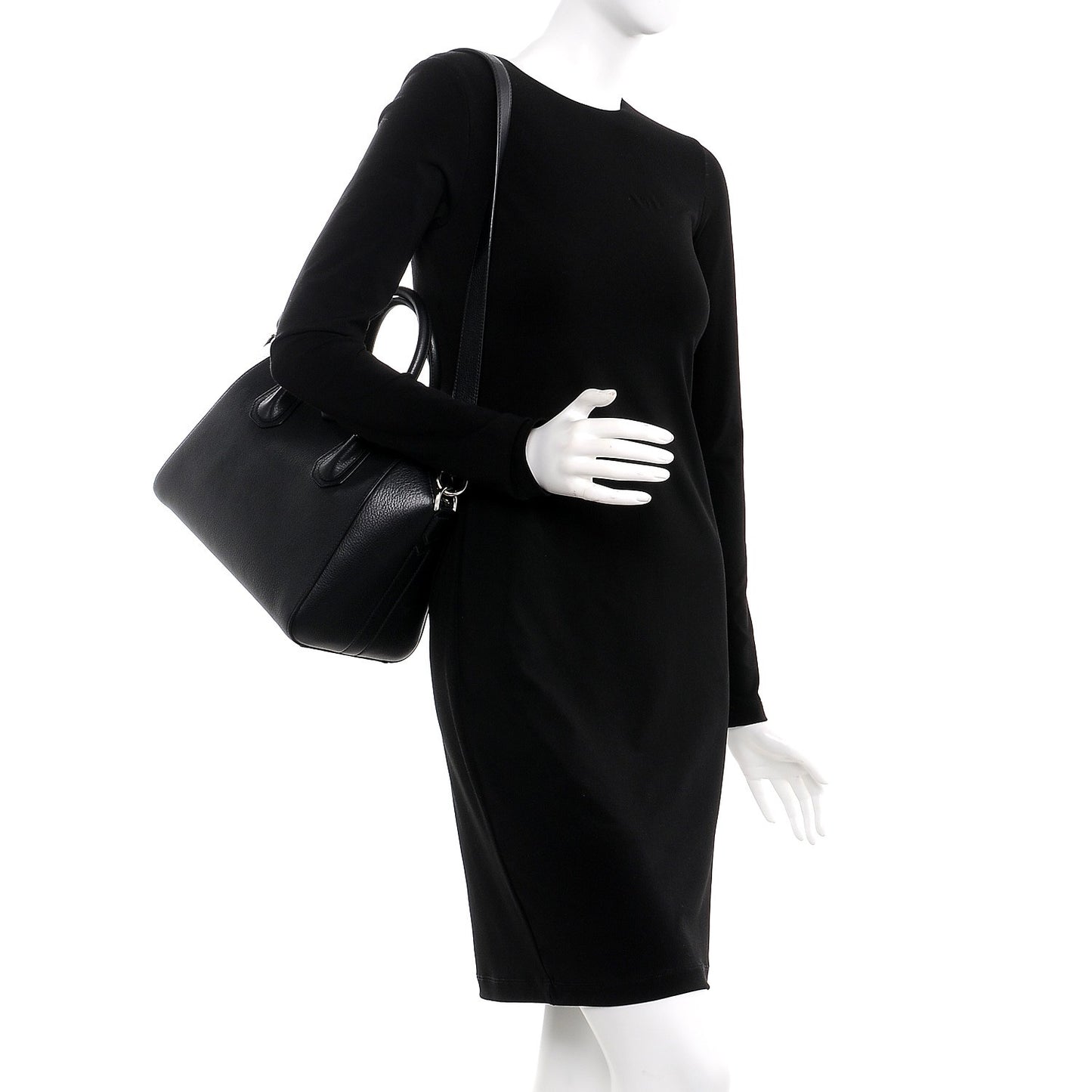 Sugar Goatskin Small Antigona Black