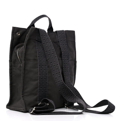 Hermes Canvas Herline Backpack Grey 3 of 16
