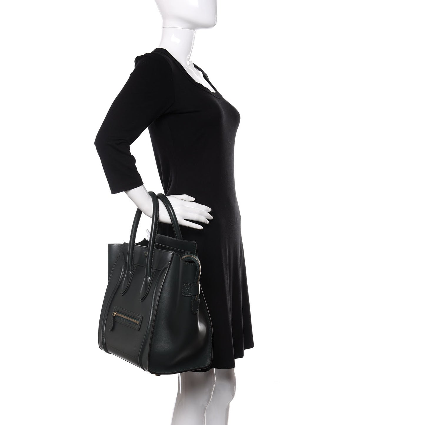 Smooth Calfskin Mini Luggage Emerald