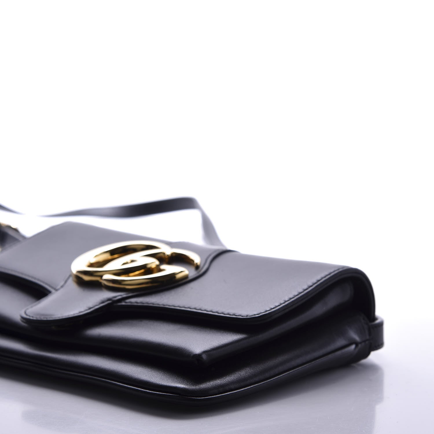 Gucci Vitello Palmellato Lux Small Arli Flap Shoulder Bag Black 6 of 11