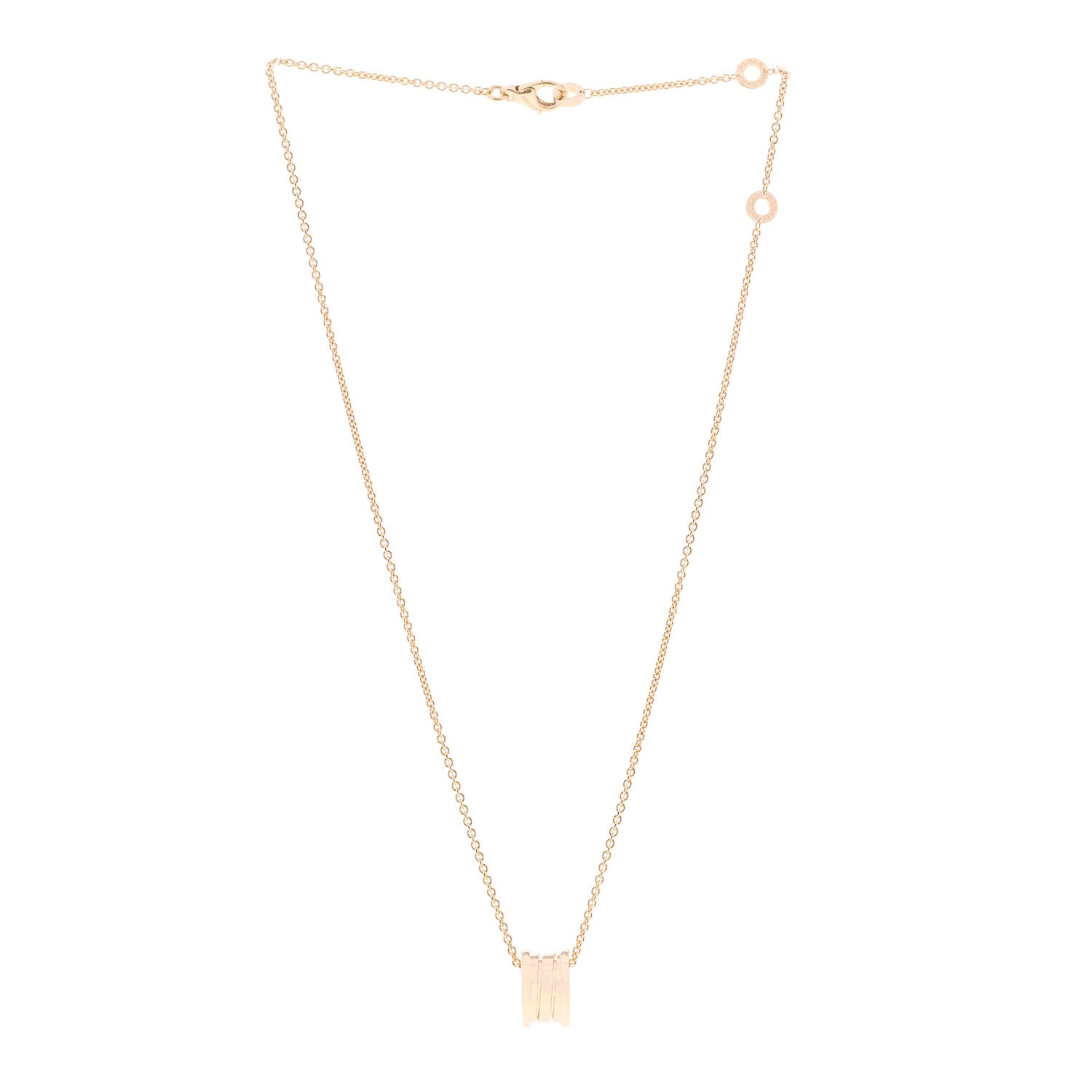 Bulgari 18K Yellow Gold B.Zero1 Pendant Necklace 3 of 7