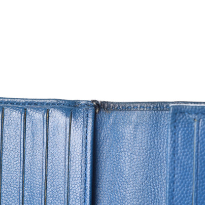 Chanel Caviar Sevruga French Wallet Blue 20 of 21