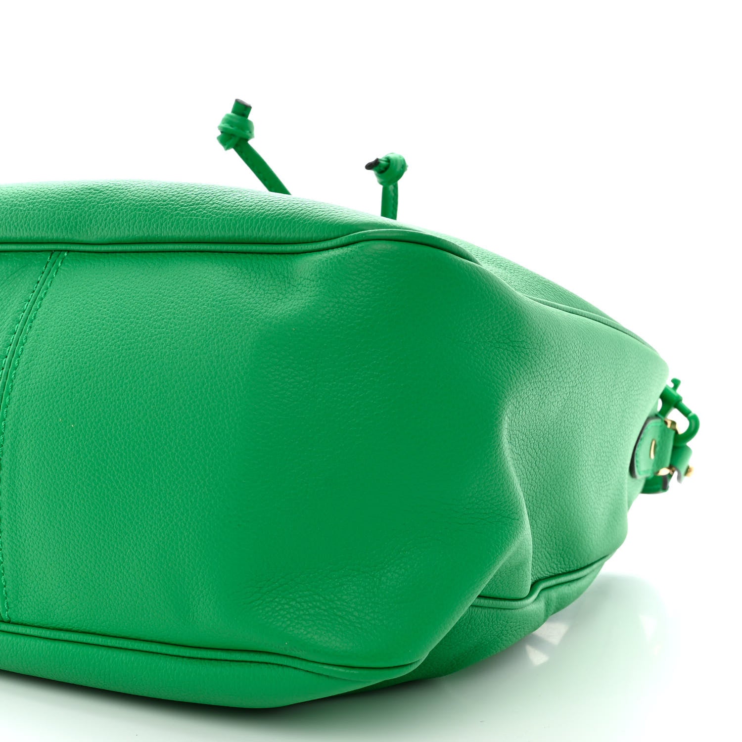 Versace Grained Calfskin La Medusa Bucket Bag Green 10 of 10