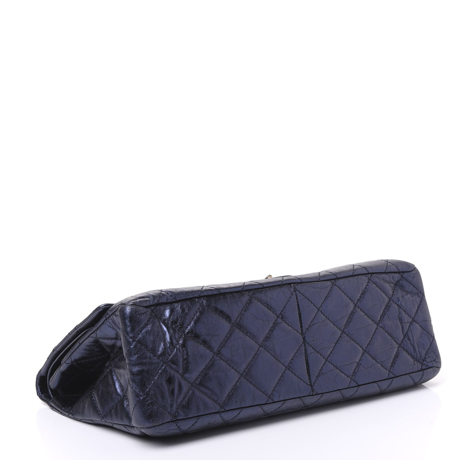 Chanel Metallic Aged Calfskin Quilted 2.55 Reissue 228 Flap Blue 3 of 11