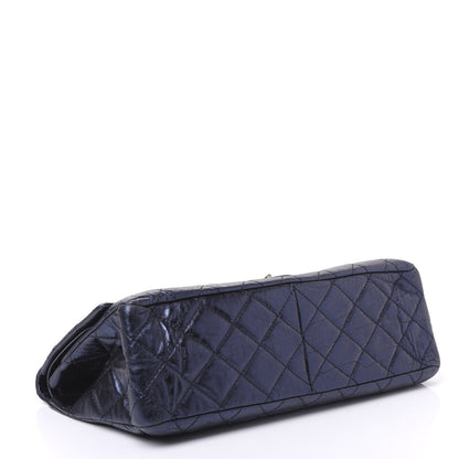Chanel Metallic Aged Calfskin Quilted 2.55 Reissue 228 Flap Blue 3 of 11