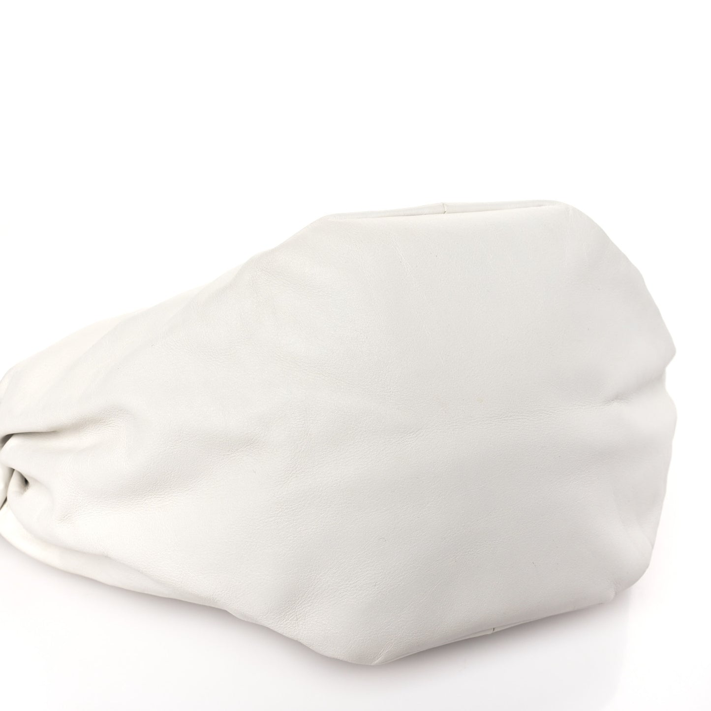 Calfskin Teen Double Knot Hobo White