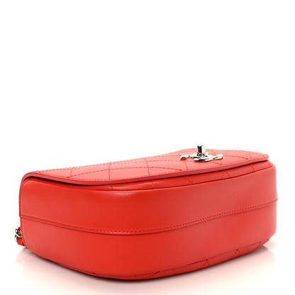 Chanel Calfskin Stitched Ring My Bag Flap Crossbody Red 4 of 9